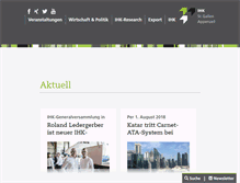 Tablet Screenshot of ihk.ch